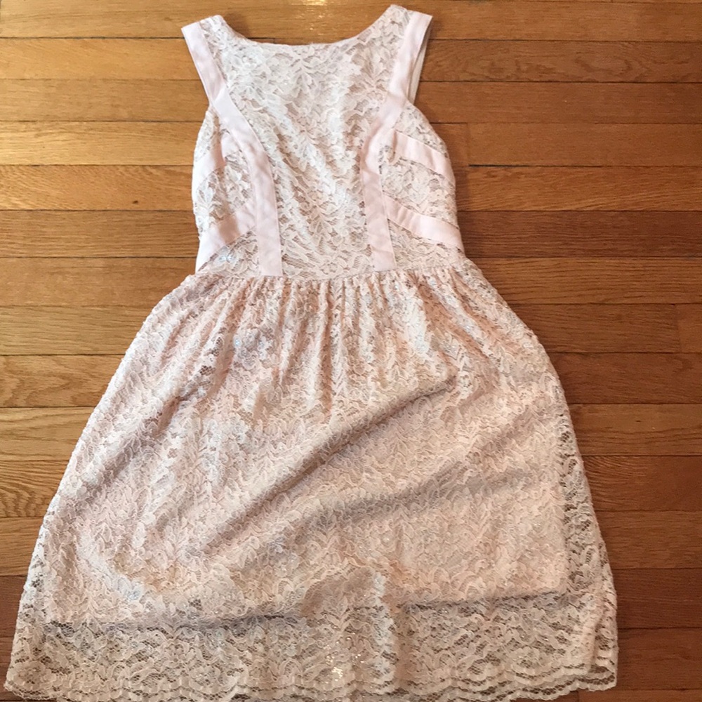 An xhilaration pink sparkly girls sx dress